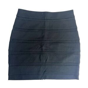 PAIGE Bandage Double Zip Mini Skirt